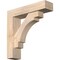 Ekena Millwork Merced Block Smooth Bracket w/ Offset Brace, Douglas Fir, 5 1/2"W x 22"D x 22"H BKT0604X22X22MRC05SDF - alternate 1